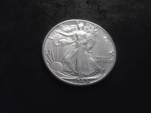 lot 57 image: 1945 Walking Liberty Half Dollar