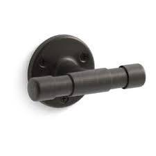 lot 3 image: THREE - KOHLER Worth Robe Hook in Oil-Rubbed Bronze