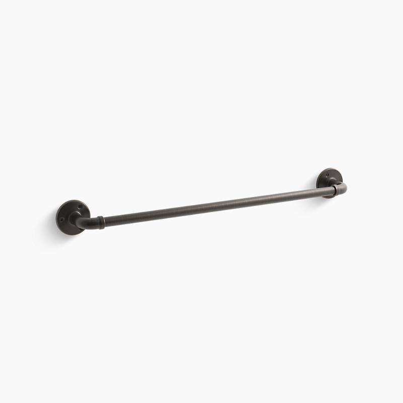 lot 29 image: THREE - KOHLER Worth 24 in. Towel Bar in Oil-Rubbed Bronze