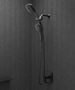 lot 92 image: Kohler Adjuste 3-in-1 Multifunction Shower Kit - Matte Black Finish - REC31250-G-BL