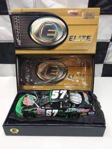 lot 38 image: Action Elite AUTOGRAPHED Brian Vickers #57 Mountain Dew 124th Scale Die Cast Car With Low Serial# #.