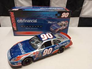 lot 43 image: Action Standard Paint Scheme AUTOGRAPHED Stephen Leicht #90 Citi Financial 124th Scale Die Cast Car