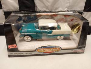 lot 269 image: American Muscle 1955 Chevrolet Bel Air 118th Scale Die Cast Car