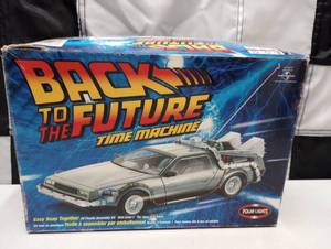 lot 313 image: Polar Light Back To The Future Time Machine Car Model Kit