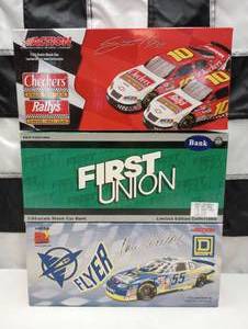 lot 381 image: Action 124th Scale Die Cast Cars Coin Banks