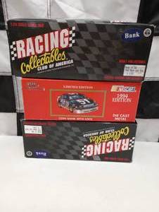 lot 383 image: Racing Champion 124th Scale Stock Car Die Cast Coin Banks