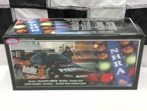 lot 390 image: NHRA  Racing Champion Bob Gilbertson Fram  Autolite 124th Scale Die Cast Funny Car