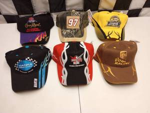 lot 627 image: New Nascar Adjustable CapsHats