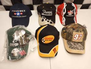 lot 628 image: New Nascar Adjustable CapsHats