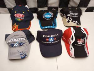 lot 629 image: New Nascar Adjustable CapsHats
