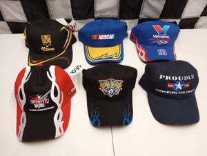 lot 634 image: New Nascar Adjustable CapsHats