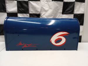 lot 647 image: Nascar #6 Valvoline Metal Mailbox