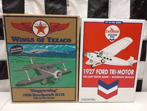 lot 670 image: (2) Ertl Die Cast Planes Coin Banks