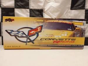 lot 708 image: gmp  Corvette Racing Team Transporter and Car Set 164th Scale Die Cast