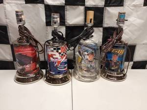 lot 447 image: (4)  Different Racing Reflections Nascar Lamps