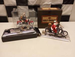 lot 805 image: Nascar Harley Davidson Christmas Ornaments