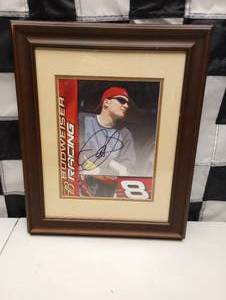 lot 810 image: Autographed Dale Earnhardt Jr Framed Photograph
