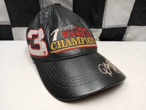 lot 815 image: Leather Dale Earnhardt Sr 7 Time Winston Cup Champion Hat