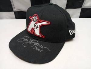 lot 816 image: Autographed Sam Bass Kannapolis Intimidators 2001 Minor League Ball Cap.