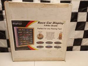 lot 908 image: New Century Displays Dark Finish Race Car Display 164th Scale