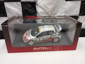 lot 916 image: Autoart Racing Division Peugeot 206 WRC 118th Scale Die Cast