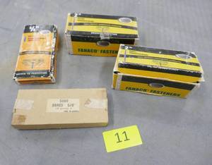 lot 11 image: Four boxes full of brads