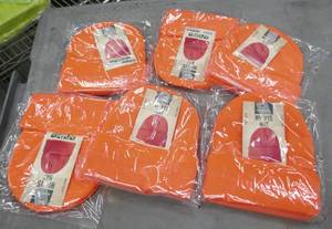 lot 65 image: 6 Blaze Orange stocking hats