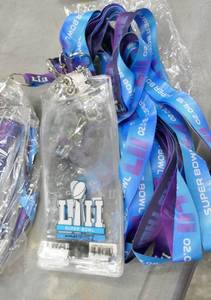 lot 81 image: 60 lanyards from the Superbowl