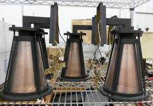 lot 142 image: 5 like new Wall Mount lamps