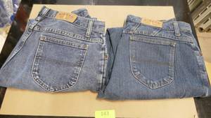 lot 143 image: Two pair 12 petite Lee Rider Jeans