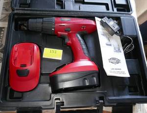 lot 151 image: 18V drill with 2 batteries and charger