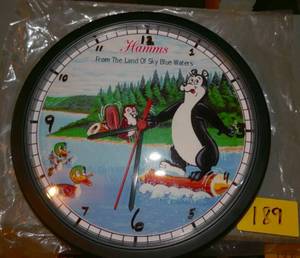 lot 189 image: Hamms beer clock