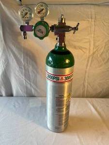 lot 7 image: MSRP $800 Philips Respironics UltraFill 3000psi Home Oxygen Cylinder Tank With Expensive Flowmeter Gauges...