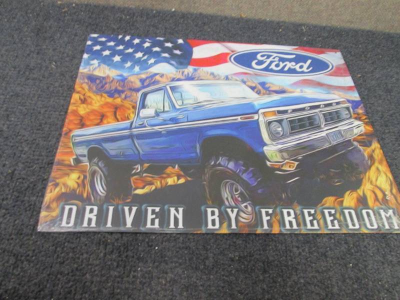 lot 208 image: Metal  Ford Sign 16x12.5 inches