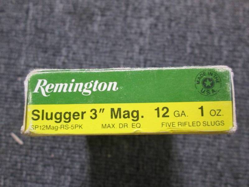 lot 24 image: Box of Remington slugger 1 oz magnum rifles slugs
