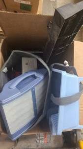 lot 32 image: Box of Misc Home goods and small electronics
