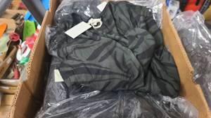 lot 141 image: Box of Clara Tropical Zebra Wrap Tops various sizes