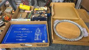 lot 146 image: Set of vintage kitchenware and silverware