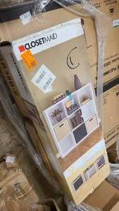 lot 621 image: Closetmade 6 cube storage shelf