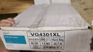 lot 641 image: Blue Rack Bag Can Liners