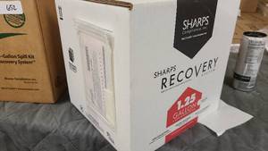lot 657 image: Sharps 1.25 Gallon Spill kit