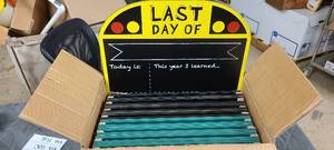 lot 740 image: School themed wall decor