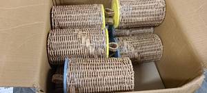lot 742 image: Small wicker canisters