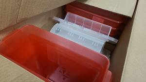 lot 632 image: Sharp Safety In Room Sharps Container REF 85221R