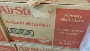 lot 818 image: 6 Boxes of AirStone Autumn Mountain Wall tiles