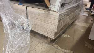 lot 4 image: Pallet stack of construction wall materials