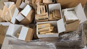 lot 5 image: Wooden bits and trim for finalizing tons of projects. All New