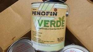 lot 6 image: 4 Cans of Penofin Verde Mahogany Wood Oil