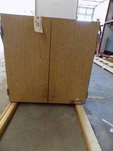 lot 50 image: Upper Wood Cabinet