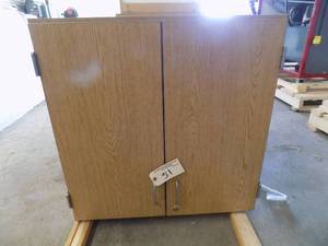 lot 51 image: Upper Wood Cabinet